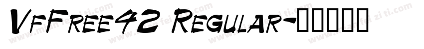 VfFree42 Regular字体转换